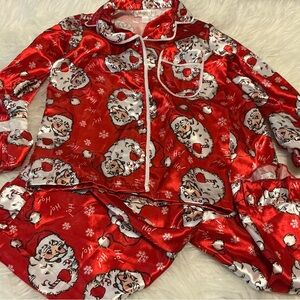 Bmagical 5T Holiday/Christmas Santa Clause two-piece pajamas for girl/kids